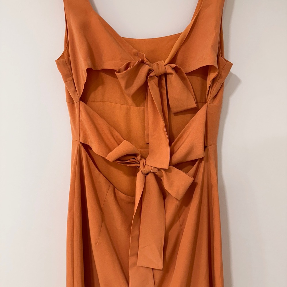 4SI3NNA Orange Midi Dress - Picture 6 of 10